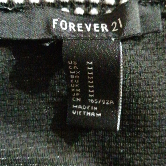 Forever21 Black & White Skater Dress - Picture 3 of 3